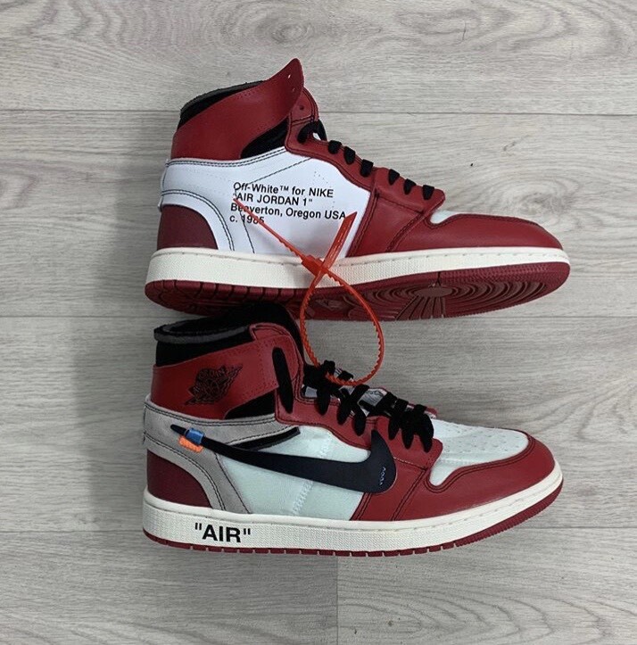 off white 1s red